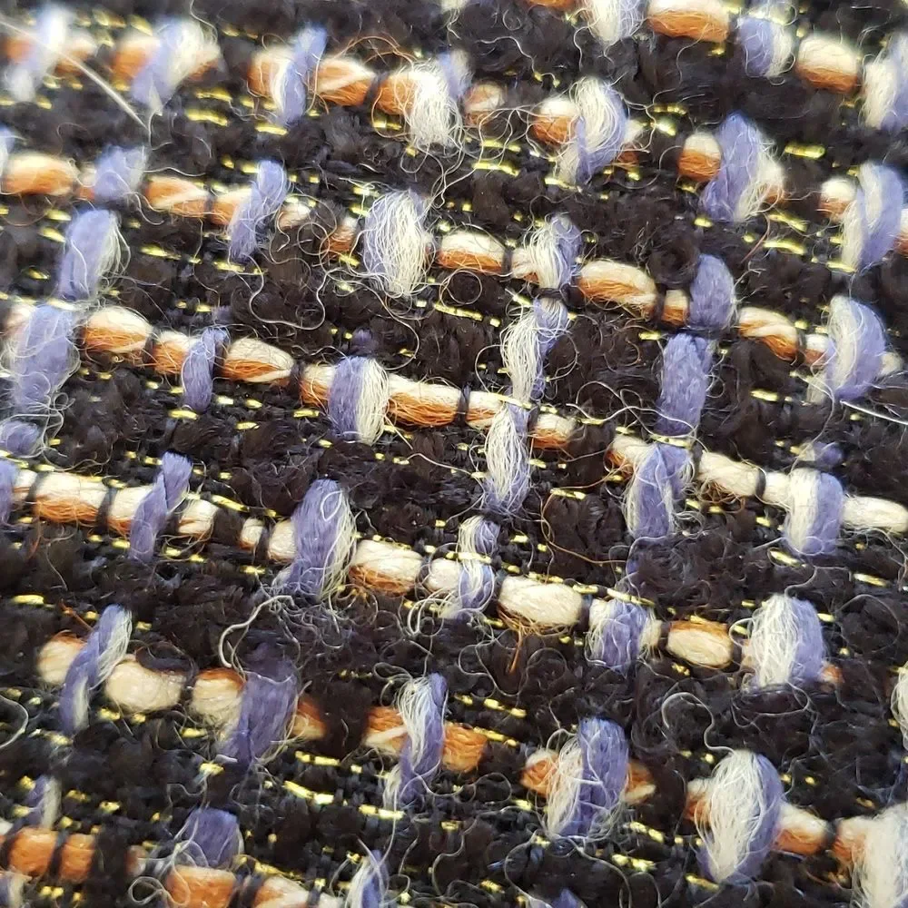 J.Crew No. 2 Wool Pencil Skirt • Black Periwinkle Metallic Gold Bouclé • Size 10